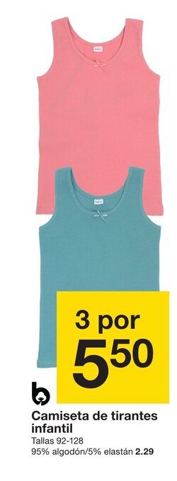 Zeeman Camiseta de Tirantes Infantil oferta