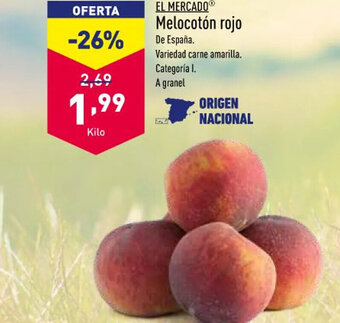 ALDI Melocotón Rojo oferta
