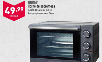 ALDI Ambiano Horno de Sobremesa oferta
