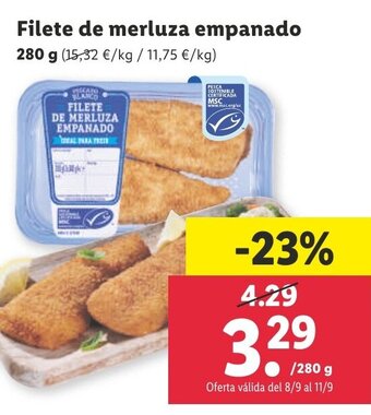 Lidl Filete de Merluza Empanado oferta