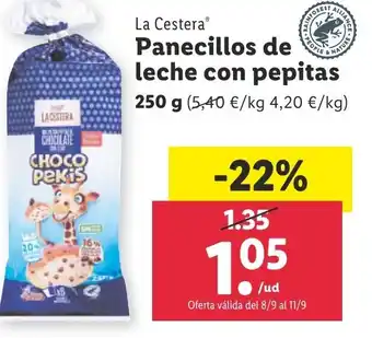 Lidl Panecillos de Leche con Pepitas oferta