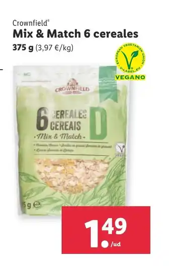 Lidl Crownfield Mix & Match 6 Cereales oferta