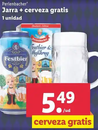 Lidl Jarra + Cerveza Gratis oferta