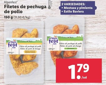 Lidl Filetes de Pechuga de Pollo oferta