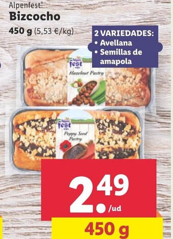 Lidl Bizcocho oferta