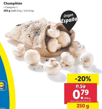 Lidl Champiñón oferta