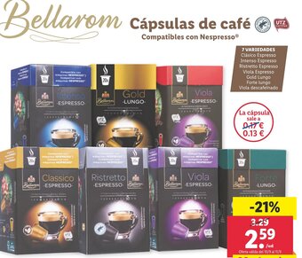 Lidl Cápsulas de Café oferta