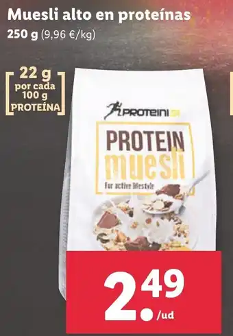 Lidl Muesli Alto en Proteínas oferta