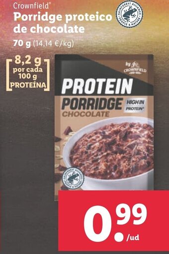 Lidl Porridge Proteico de Chocolate oferta