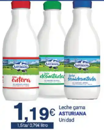 Supermercados Plaza Asturiana Leche gama unidad 1.5lts oferta