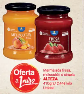 Supermercados Plaza Alteza Mermelada fresa melocotón o ciruela 410grs oferta