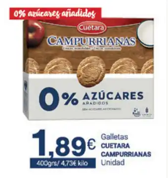 Cuetara Campaurrianas Galletas 400grsq