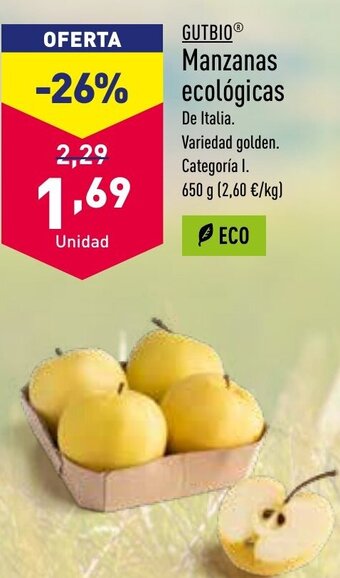 ALDI Manzanas Ecológicas oferta