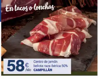 Supermercados Plaza Campillán de jamón bellota raza ibèrica oferta