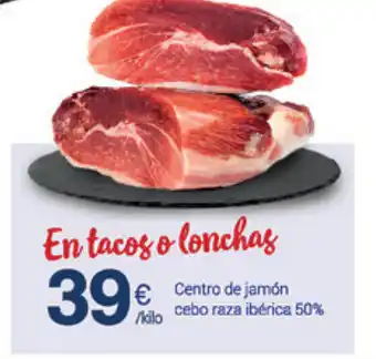 Supermercados Plaza Centro de jamón cebo raza ibèrica oferta