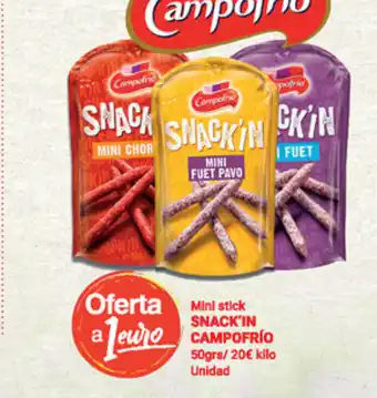 Supermercados Plaza Snack'in Campofrío Mini stick oferta
