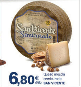 Supermercados Plaza San Vicente Queso mezcla semicurado oferta