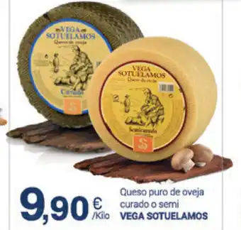 Supermercados Plaza Vega Sotuelamos Queso puro de oveja curado e semi oferta