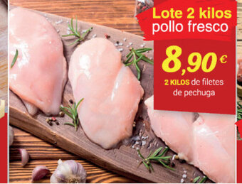 Supermercados Plaza Lote 2 kilos pollo fresco oferta