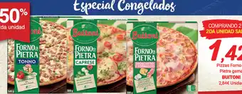 Supermercados Plaza Pizzas Forno Pietra gama Buitoni oferta