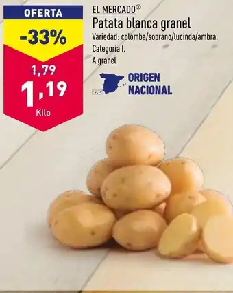 ALDI Patata Blanca Granel oferta