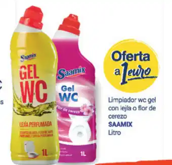 Supermercados Plaza Saamix Limpiador wc gel con lejía o flor de cerezo oferta