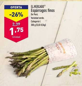 ALDI Espárragos Finos oferta