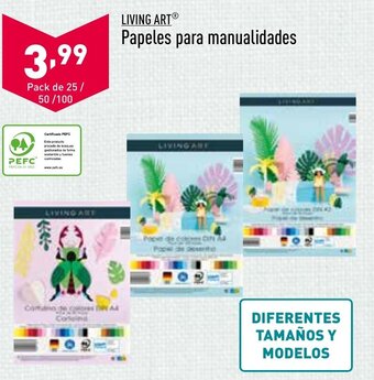 ALDI Papeles Para Manualidades oferta
