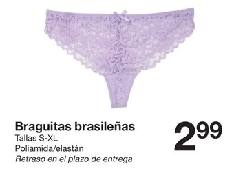 Zeeman Braguitas brasileñas oferta