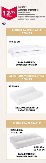 ALDI Almohada Ergonómica oferta