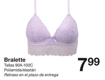 Zeeman Bralette Tallas 90A-100C oferta