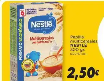 Supermercados Piedra Nestlé Papilla Multicereales 500gr oferta
