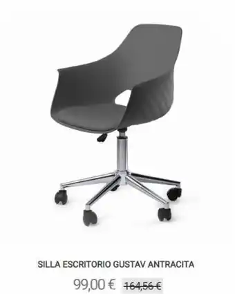 Lúzete Silla escritorio gustav antracita 99,00 € 164,56 € oferta
