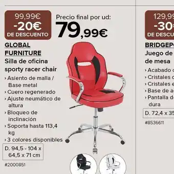 Costco Silla de oficina oferta