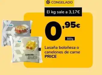 Supeco Lasaña boloñesa o canelones de carne price oferta