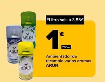 Supeco Ambientador de recambio varios aromas arun oferta