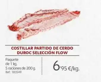 Makro Costillar partido de cerdo duroc selección flow oferta