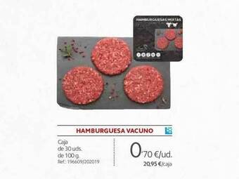 Makro Hamburguesa vacuno oferta