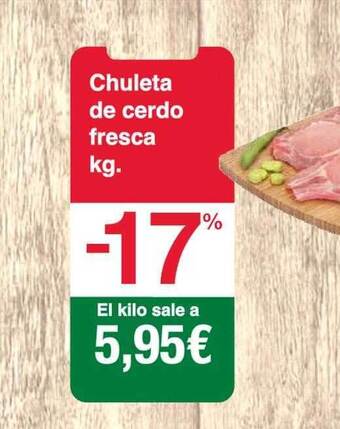 Spar La Palma Chuleta de cerdo fresca oferta