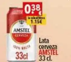 Supermercados Extremadura Lata cerveza amstel oferta