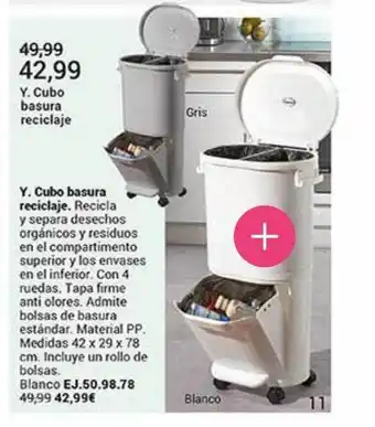 Venca Cubo basura reciclaje oferta