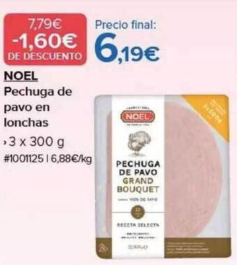 Costco Noel pechuga de pavo en lonchas oferta