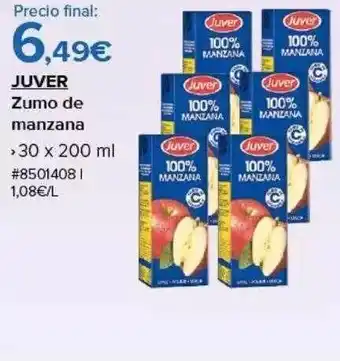 Costco Zumo de manzana juver oferta