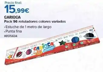 Costco Pack 96 rotuladores colores variados carioca oferta