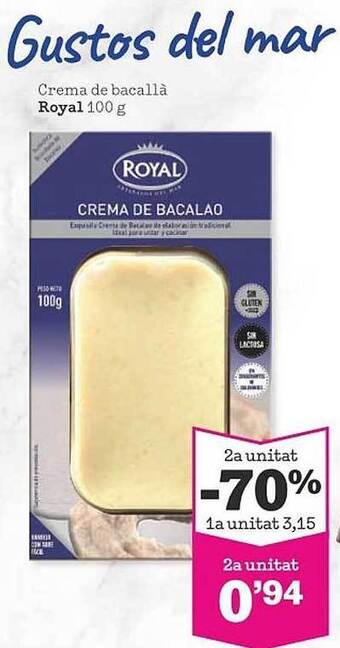 Sorli Crema de bacalla royal oferta