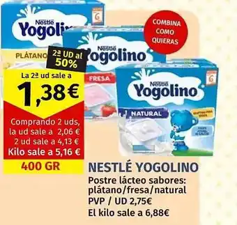 Maskom Supermercados Nestlé yogolino oferta
