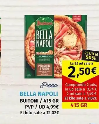 Maskom Supermercados Pizza bella napoli buitoni oferta