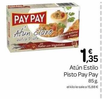 Supermercados El Jamón Atún estilo pisto pay pay oferta
