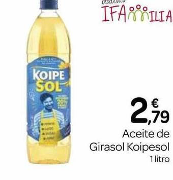 Supermercados El Jamón Aceite de girasol koipesol oferta