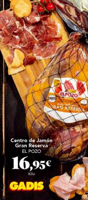 Gadis Centro de jamón gran reserva el pozo oferta